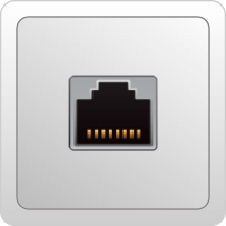 Bredbånd via Ethernet stik fibernet